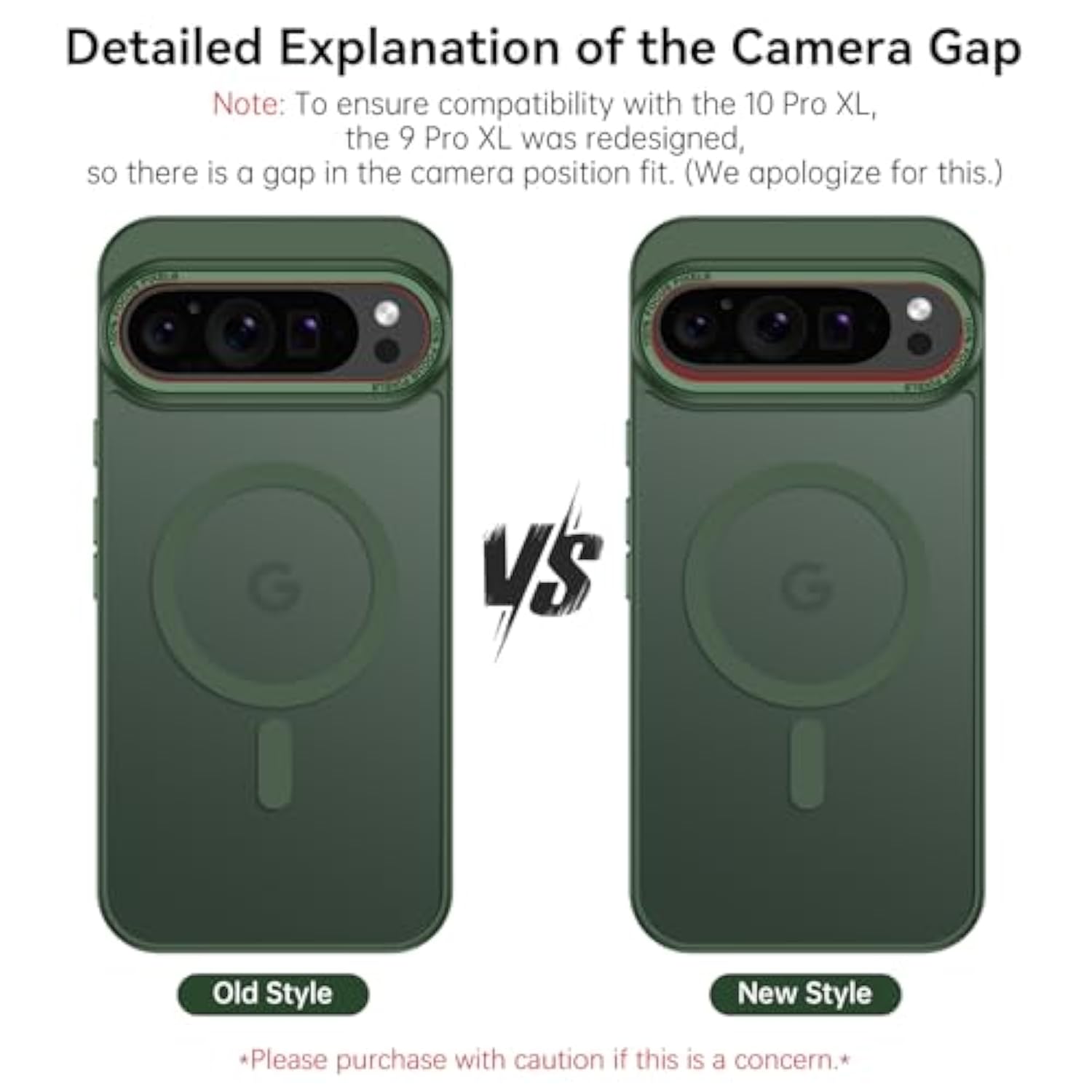 Magnetic For Google Pixel 9 Pro Xl Case, Pixel 9Proxl Phone Case Compatible With Magsafe, Translucent Matte Slim Shockproof Protective Magnetic Cover For Google 9 Proxl 6.8 Inch, Deep Green