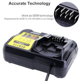 Dcb112 Dcb115 20V Max Charger Charges All Dcb201 Dcb204 Dcb606 Dcb609 Dcb207 Dcb206 Dcb203 Dcb200 Dcb120 Dcb127 12V Max, 20V Max And 60V Max Li-Ion Cordless Tool Battery Packs