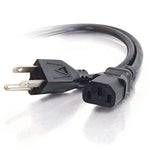 Universal Power Cord, Computer Extension Cord With 16 Awg Power Cord, 8 Foot Computer Power Cable, Black, 1 Count, Nema 5-15P To Iec C13, 29928 - Taa Compliant