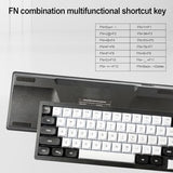 Wired Rgb Gaming Membrance Keyboard. 65 Percent Mini Creamy Led Computer Keyboard .Small Ergonomic Clicky Teclado With Abs Backlit Unreplaceable Keycaps. For Pc Laptop Mac Gamer. (Wb1)