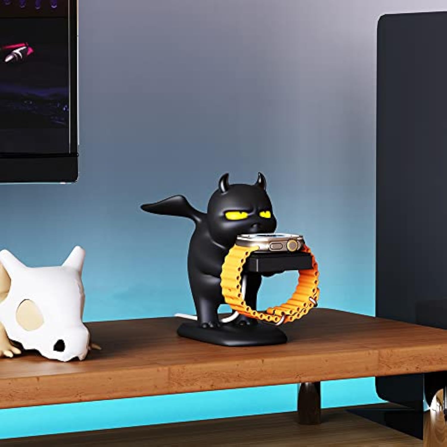 For Apple Watch Charger Stand,Charger Stand Compatible With Apple Watch Series Ultra2/Ultra/10/9/8/Se2/7/6/Se/5/4/3/2/1(49/46/45/44/42/41/40/38Mm) Cute Dragon Iwatch Charging Dock Supports Nightstand