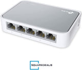 Learning Resources Tl-Sf1005D 5-Port Fast Ethernet Unmanaged Switch | Plug And Play | Desktop