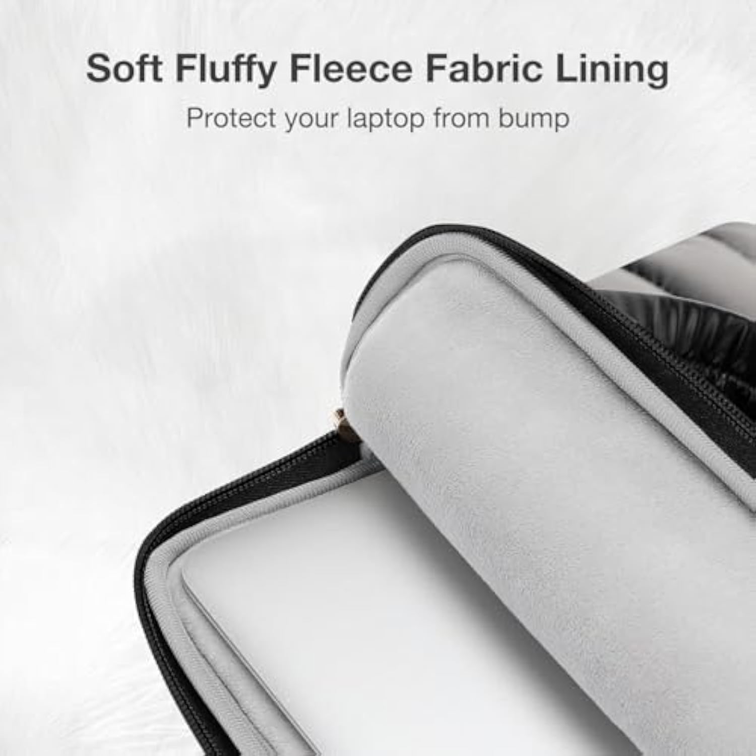 MOSISO Shiny Puffy Laptop Sleeve Compatible with MacBook Air/Pro, 13-13.3 inch Notebook, Compatible with MacBook Pro 14 inch M4 M3 M2 M1, Twelve Rectangle Quilted Bag with Handle&Small Case, Black