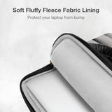 MOSISO Shiny Puffy Laptop Sleeve Compatible with MacBook Air/Pro, 13-13.3 inch Notebook, Compatible with MacBook Pro 14 inch M4 M3 M2 M1, Twelve Rectangle Quilted Bag with Handle&Small Case, Black