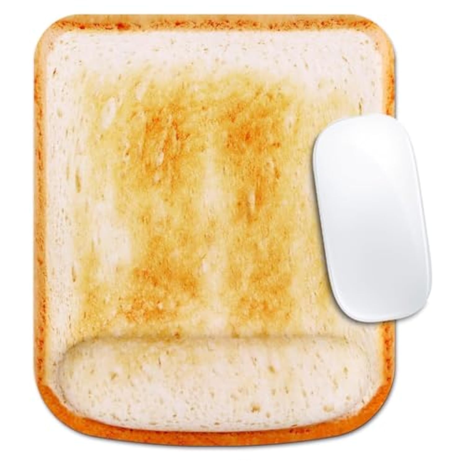 Toasty Comfort Mouse Pad, Start Your Day with a Dash of Coziness (Croissant)