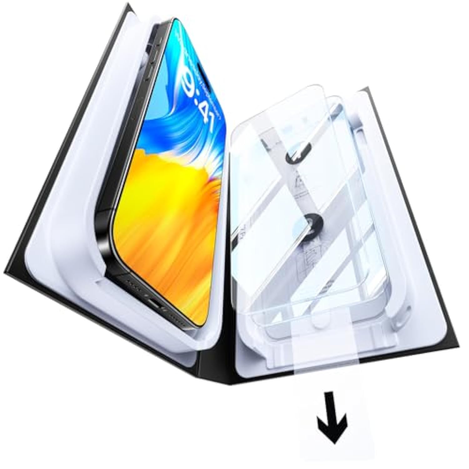 Military-Grade Tempered Glass For Iphone 17 Pro Max Screen Protector[Easy Installation No Bubble] Screen Protector 17 Promax Tempered Glass[Military Shatterproof] Full Coverage 2 Pack