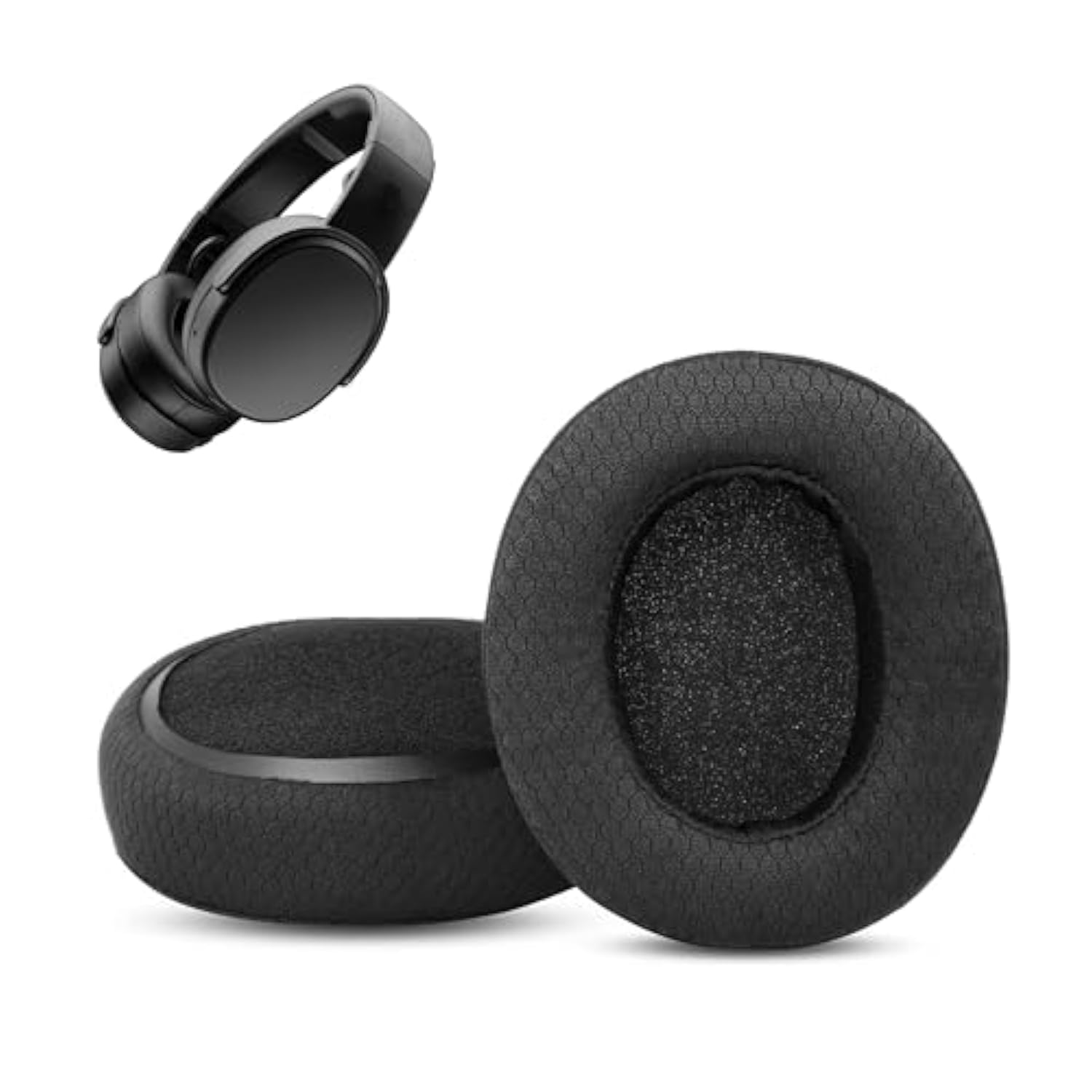 Breathable Replacement Earpads Compatible With Skullcandy Crusher Wireless/Crusher Anc/Evo Hesh Anc/Evo Hesh Anc/Evo Hesh 3 Wireless/Venue Wireless Anc Headphone Ear Pads Cushion