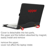 Laptop Case Cover For Microsoft Surface Laptop Studio 1 & 2 14.4 Inch Detachable Notebook Sleeve Computer Bag Ultrabook Pu Shell (Dark Grey)