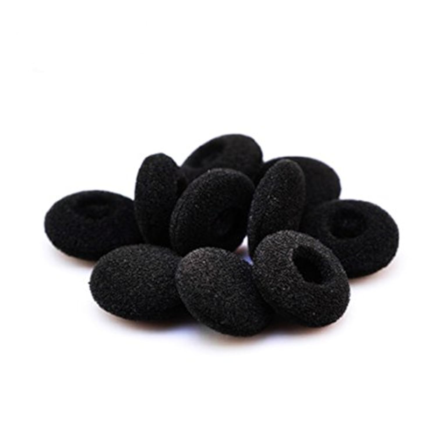 uxcell 100 Pcs Black Sponge Earbud Headphone Cap Ear Pads Cover Replacement