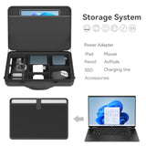 Smatree Hard Laptop Shoulder Case for 15.6-16inch ASUS L510/P1512/M515/F515/ProArt P16, for ROG Zephyrus G16/M16/G15, for Chromebook Flip CM5/CX5, for ROG Flow X16 2023/2022, Carrying Case with Handle