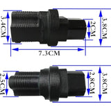 3 Prong Usa C14 To Nema 5-15R Plug Power Adapter For Standard Computer Power Adapter 15A/125V (Ig-320) (Nema 5-15R To Iec 60320-C14)(2 Pack)