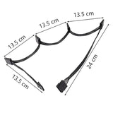 Ide To Sata Power Splitter Cable, Lp4 4 Pin Male To 5 Sata Female Power Extens