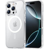 For Iphone 16 Pro Case Clear, [Compatible With Magsafe][Anti-Yellowing][Military-Grade Protection] Shockproof Slim Magnetic Phone Case For Iphone 16 Pro, Transparent