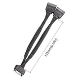 Sata Power Splitter Cable (2 Pack) Ssd Power Cable Hdd Power Cable Hard Drive