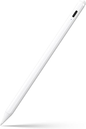 Stylus Pen for iPad 9th/10th Gen, iPad Pro, Air, Mini, 6-10, Fast Charge - White