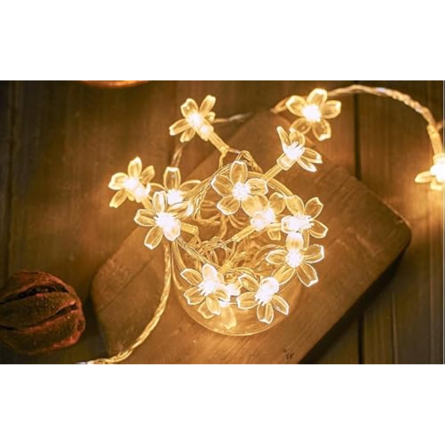 Flower String Lights, 10Ft 20 Led Usb Powered Cherry Blossom Fairy String Lights For Party Birthday Wedding Christmas Ho