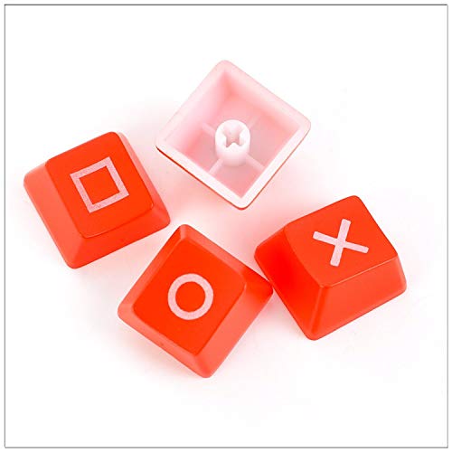 Keyboard Keycaps Arrow/Direction Key Psp Controller Pattern Cherry Mx Key Cap For Mx Switches Backlit Mechanical Gaming Keyboard (Red)