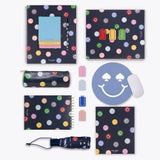 Leatherette Mouse Pad, 8" Mouse Mat With Non-Slip Back, Cute Mouse Pad For Office Desk (Spade Smiley)