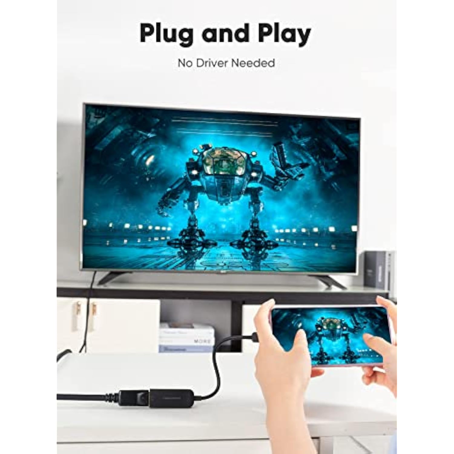 CableCreation USB C to DP Adapter 4K@60Hz, USB C to DisplayPort Adapter, Compa