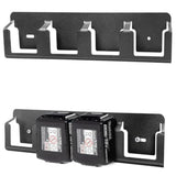 Metal Wall Mount Holder for Makita & Bosch 18V Batteries 4-Slot Organizer