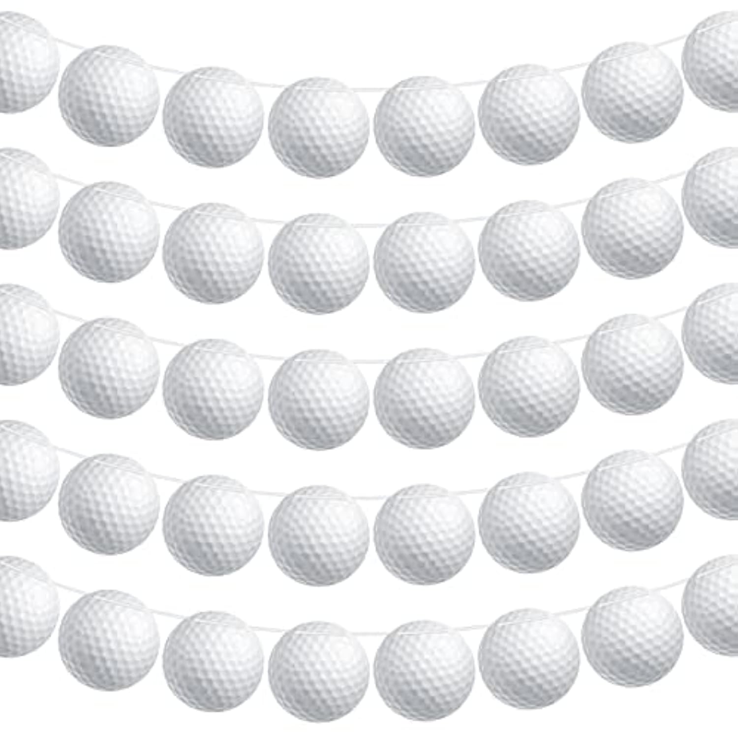 5 Pieces Golf Party Decorations Party Supplies Banners Bunting Hanging Banners Paper Garlands For Sports Theme Birthday(Golf Style)