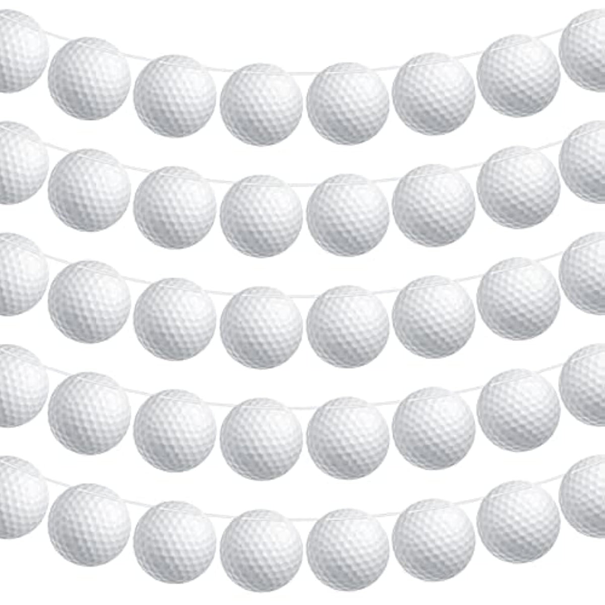 5 Pieces Golf Party Decorations Party Supplies Banners Bunting Hanging Banners Paper Garlands For Sports Theme Birthday(Golf Style)