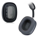 Ear Cushions For Apple Airpods Max Headphones Replacement Leather Earpads Sweat Proof Ear Cups Cushion Easy To Install With Magnet, Protein Leather And Memory Foam(Black)