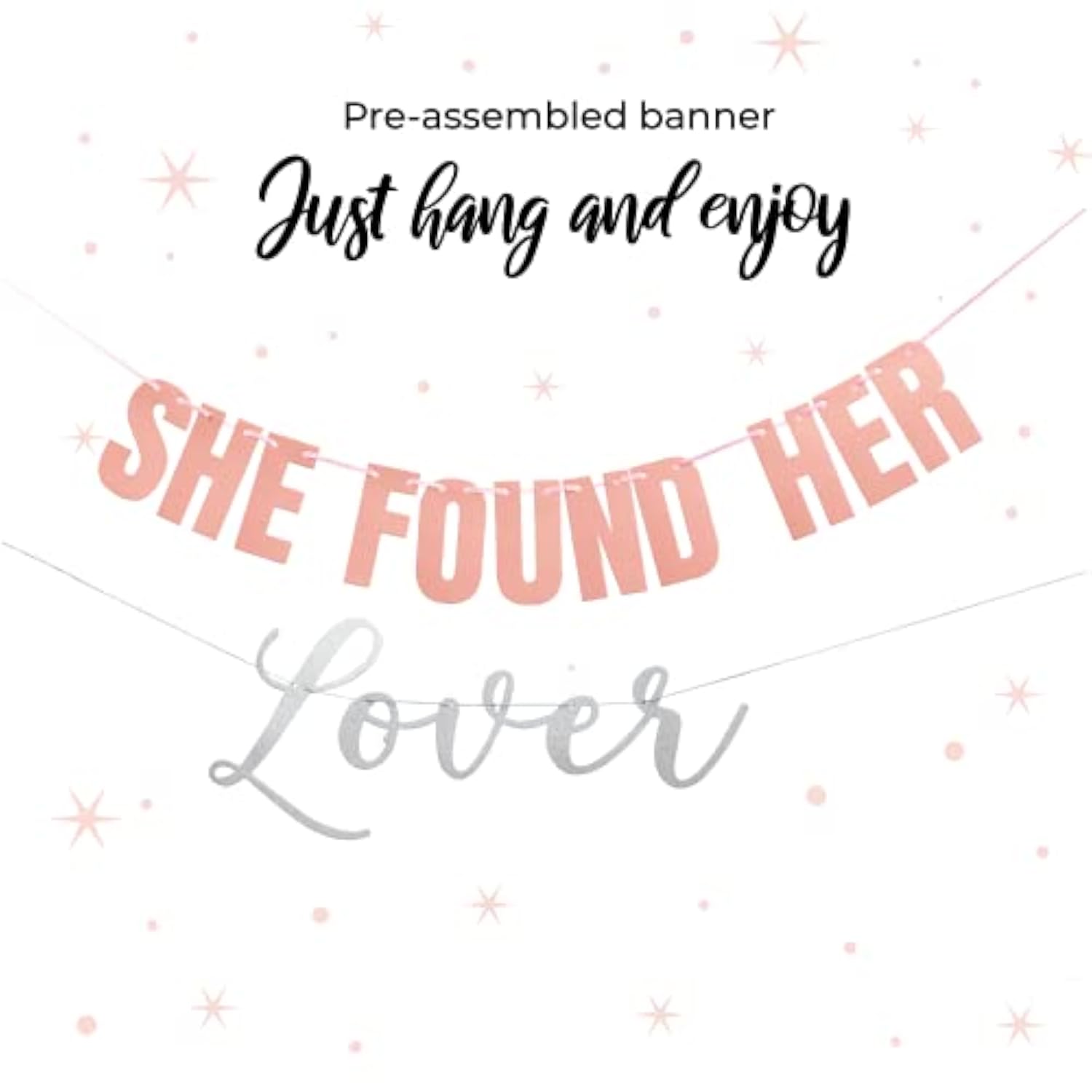 She Found Her Lover Party Decorations {95 Piece Set} I She Found Her Lover Bachelorette Banner I Bridal Shower Decorations I Bachelorette Party Decorations