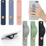 6 Pieces Phone Grip Holder Cell Phone Grip Strap Telescopic Finger Strap Stand Universal Finger Kickstand For Most Smartphones(Soft Colors)