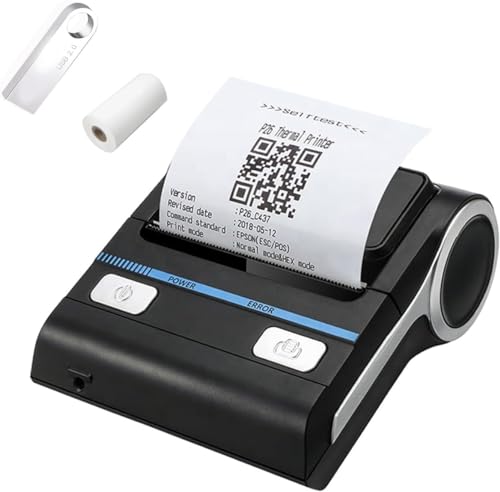 Is Not Compatible With Iphone/Ipad/Mac,80Mm Bluetooth Portable Thermal Receipt Printer,Only Compatible With Android/Windows,3 Inch Ticket Wireless Android Bill Invoice Printer For Small Business