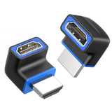 Cable Matters 2-Pack 270 Degree Angle Male to Female 8K HDMI Adapters (8K Righ