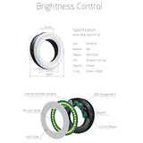 Selfie Ring Light Rechargeable Portable Clip-on Selfie Fill Light with 40 LED for Smart Phone Photography, Camera Video, Girl
