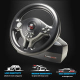 - Superdrive SV250 Steering Wheel. Racing Wheel with pedals and Gearshift Paddles - 22 cm Diameter, 180° Roation Angle - For Nintendo Switch 2 -