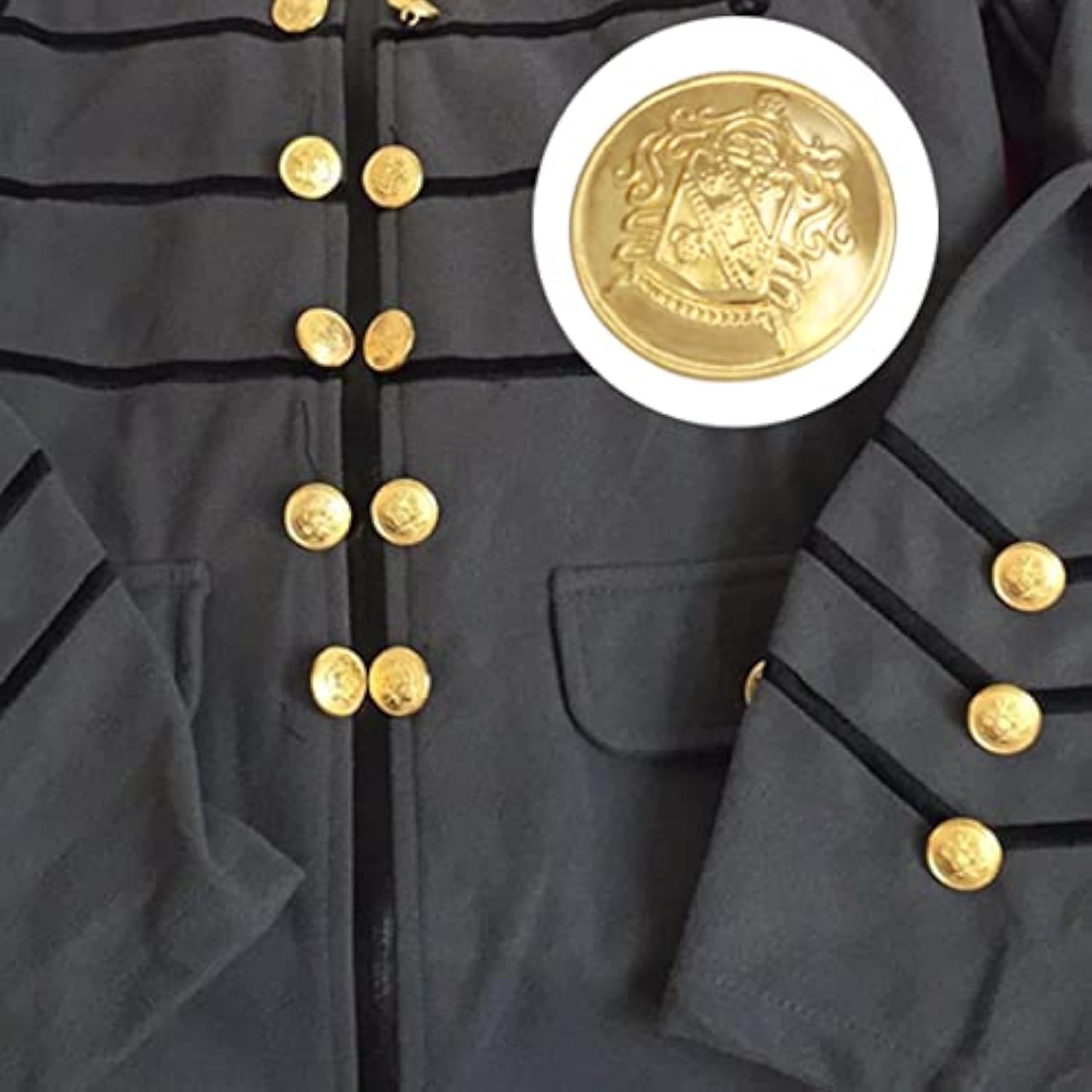 14Pcs Retro Metal Blazer Buttons Brass Buttons Suitable For Suits, Spo