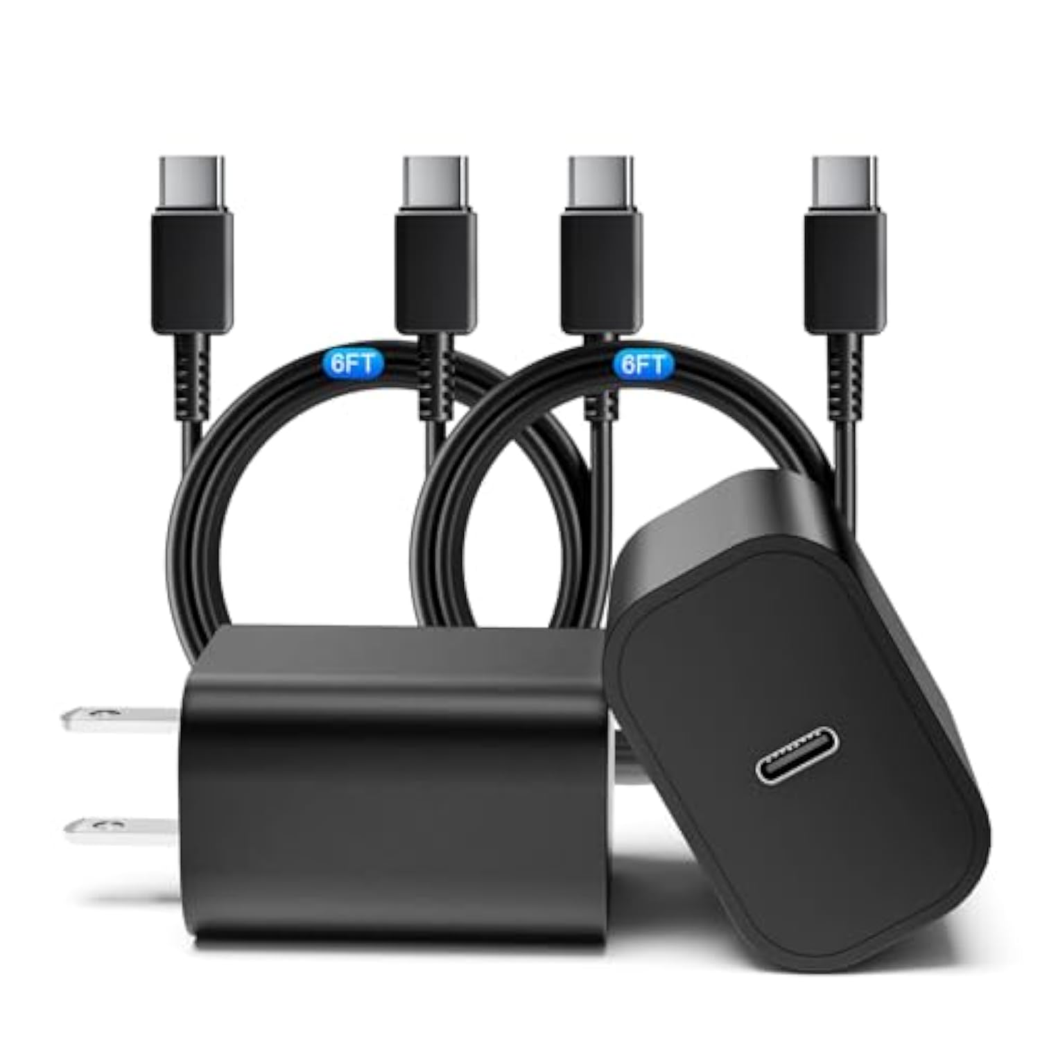 45W Samsung Usb C Super Fast Charger, 2 Pack Pd 3.0 Charging With 6Ft Cable For Samsung Galaxy S24 Ultra/S24 Plus/S24+/S23 Ultra/S23+/S22 Ultra/S22 Plus/S21/Note 20/Note10+