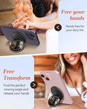 Magnetic Phone Grip Compatible with MagSafe - Magnet Phone Grip Stand Magnetic Removable Finger Ring Holder Kickstand Cute Magnet Accessories for