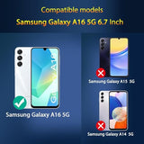 3 Pack Screen Protector For Samsung Galaxy A16 4G/5G + 3 Pack Camera Lens Protector, Ultra Hd Tempered Glass, 9H Hardness, Anti Scratch, Easy Installation - Case Friendly