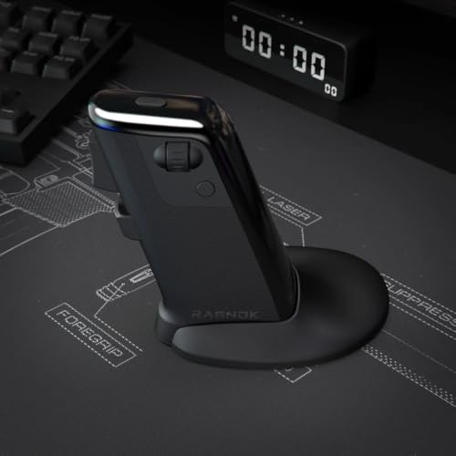 Firegrip Gun Mouse For Shooter Games  Vertical Pistol Grip Design, Vibration Feedback, 2.4G Wireless & Wired, Programmable Buttons For Fps Gaming