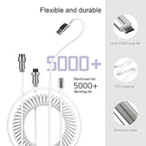 C01 Custom Coiled Usb C To A Cable With Detachable Double Sleeved Spiral Cable