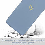 For Iphone 11 Case Cute Slim Shockproof Phone Case With Wireless Charging Support And Protection, Blue Grey