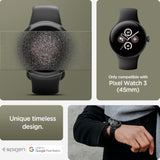 Spigen Liquid Air Designed for Google Pixel Watch 3 45mm Case Anti-Scratch Protective Soft TPU Cover (2024) - Matte Black