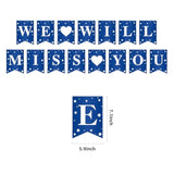 Blue Going Away Party Decorations We Will Miss You Banner for Farewell