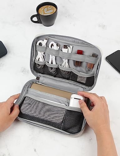 Electronic Cable Tech Cord Organizer Travel Case Small Cable Storage Bag For Earbuds Charger Pouch