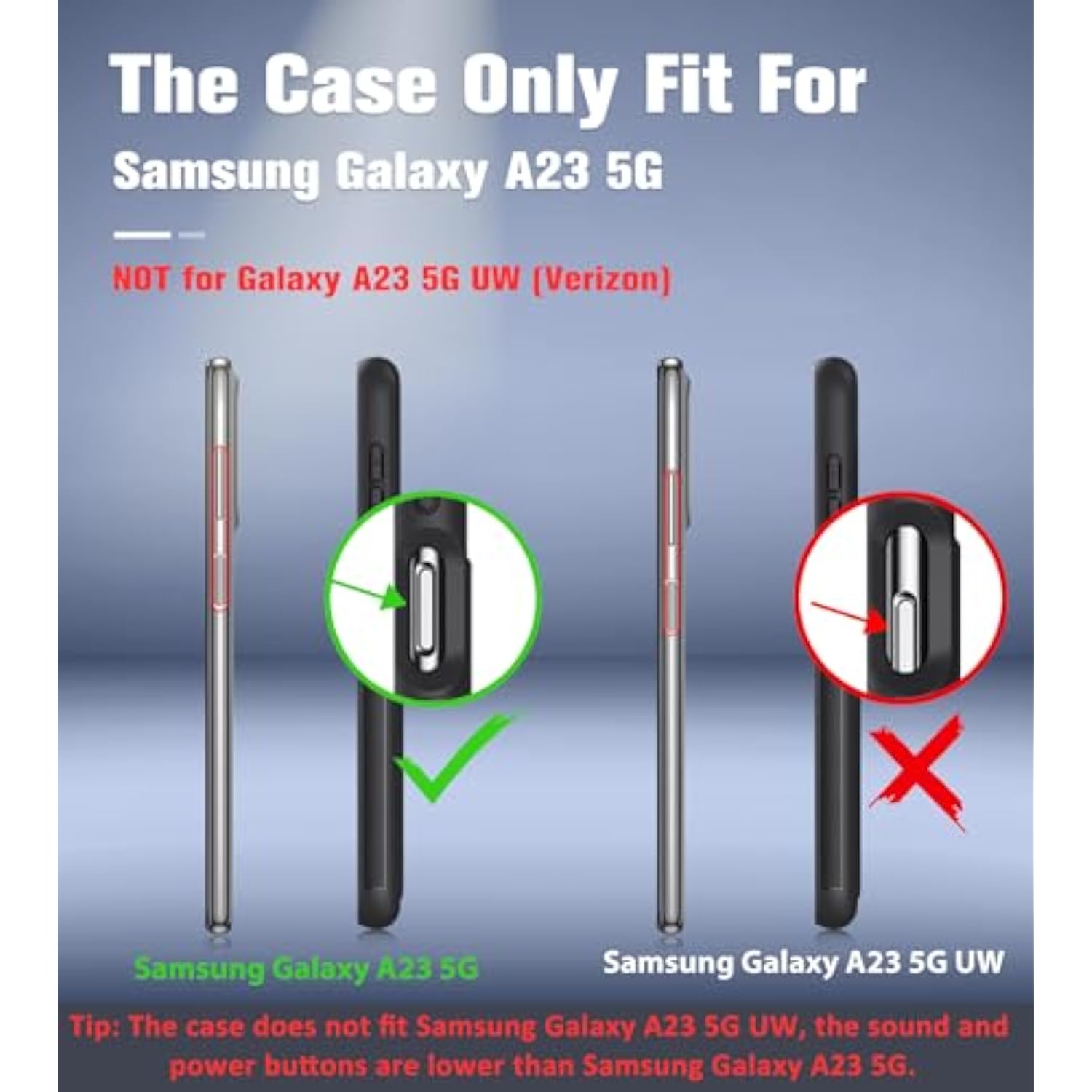 For Samsung Galaxy A23 5G Case: (Samsung Galaxy A23 4G Lte) Dual Layer Protective Heavy Duty Cell Phone Cover Shockproof Rugged With Non Slip Textured Back Bumper - 6.6Inch Black