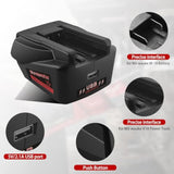 M18 To V18 Adapter For Milwaukee 18V V18 Ni-Cd Tool,For Dewalt 20V 60V Max Xr And For Milwaukee 18V M18 Lithium Battery Convert To Work For Milwaukee V18 Ni-Cd Cordles Power Tools Converter
