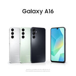 Samsung Galaxy A16 4G LTE (128GB + 4GB) International Model SM-A165F/DS Factory Unlocked, 6.7", Dual SIM, 50MP Triple Camera (Case Bundle), Black