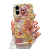 Oil Painting Flower-Pink Yellow Flower Yellow iPhone 17 Case