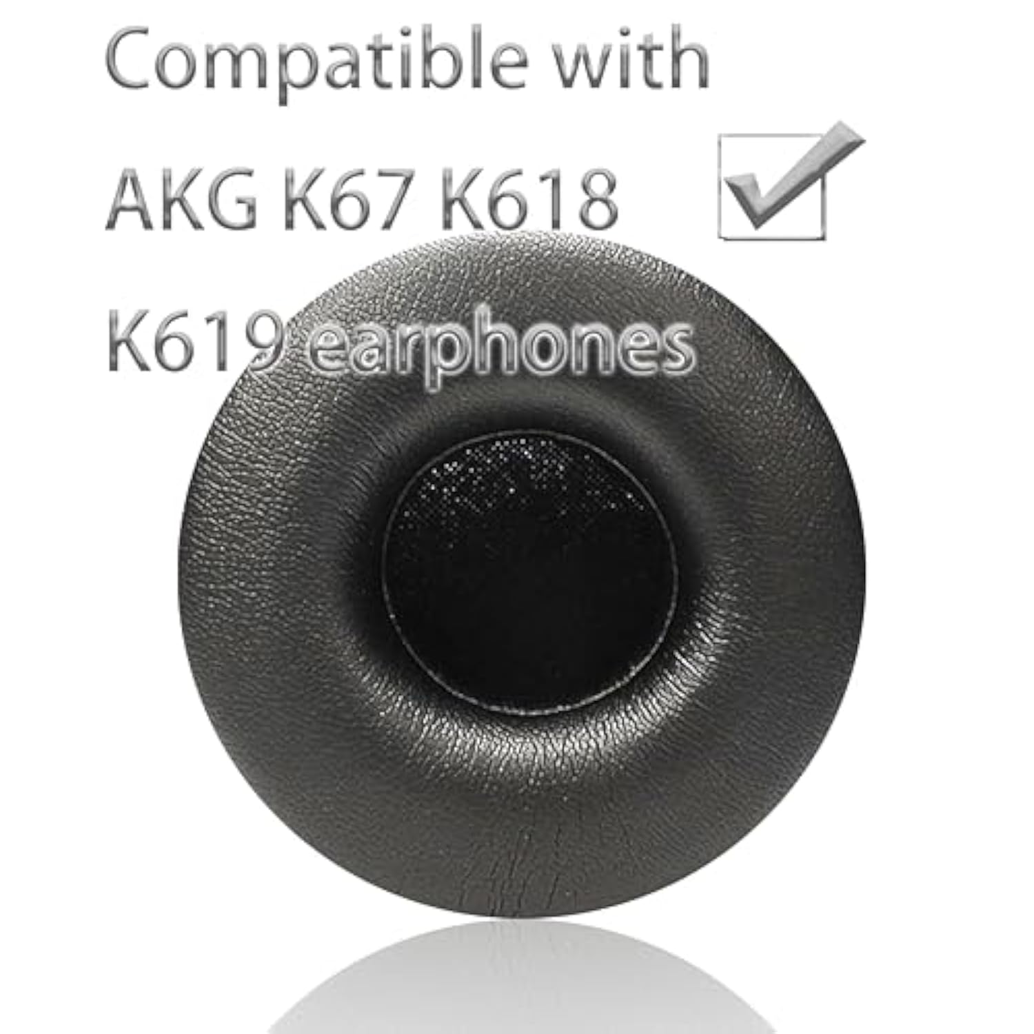 Replacement Ear Pads Compatible With Akg K67/K618/K619 Headphones, Replacement Ear Pads Made Of Protein Leather And Memory Foam (Black)
