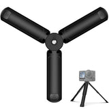 Extendable Mini Tripod Compatible with DJI Osmo Action 4/5pro, Stable Portable Pocket Stand Compatible with Insta 360 X, Desk Small Handheld Selfie