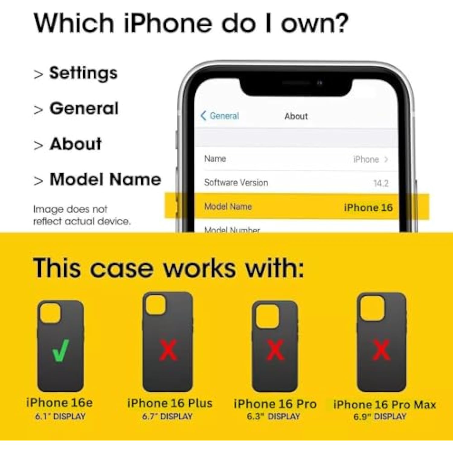 OtterBox iPhone 16e (Only) - Commuter Series Case - Crisp Denim (Blue) - Slim & Tough - Pocket-Friendly - with Port Protection - Non-Retail Packaging